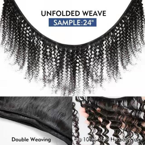 Wholesale 12A GRadeon deep wave  Raw Brazilian Hair Virgin Cuticle Aligned Hair Bundles